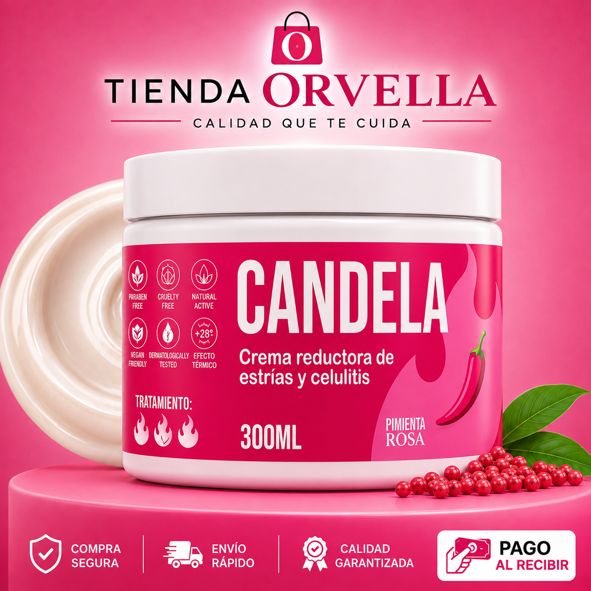 Crema Reductora de Estrías y Celulitis CANDELA